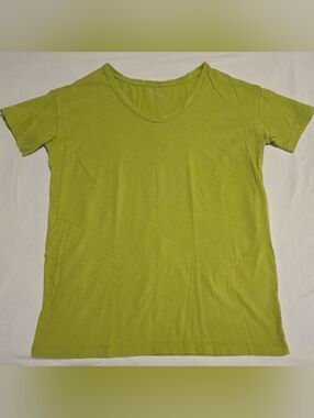 Aerie Distressed V-Neck Oversized Boyfriend T-Shirt - Tomboy Green Women's Small